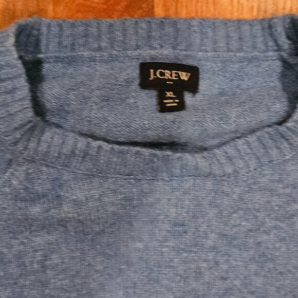 J.Crew Crewneck Sweater – Light Heathered Blue | Classic Cotton Essential - Picture 1 of 7